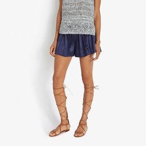 Rag & Bone Goa Satin Pleated Shorts Size M